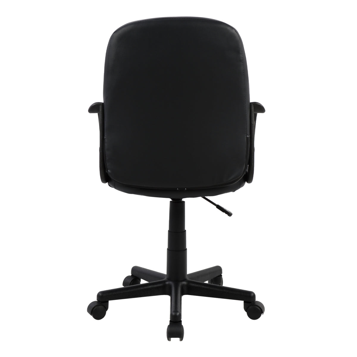 ΚΑΡΕΚΛΑ ΓΡΑΦΕΙΟΥ GRANE ΜΕ ΜΠΡΑΤΣΑ ΜΑΥΡO PU 56,5x50x88-100Υ εκ.