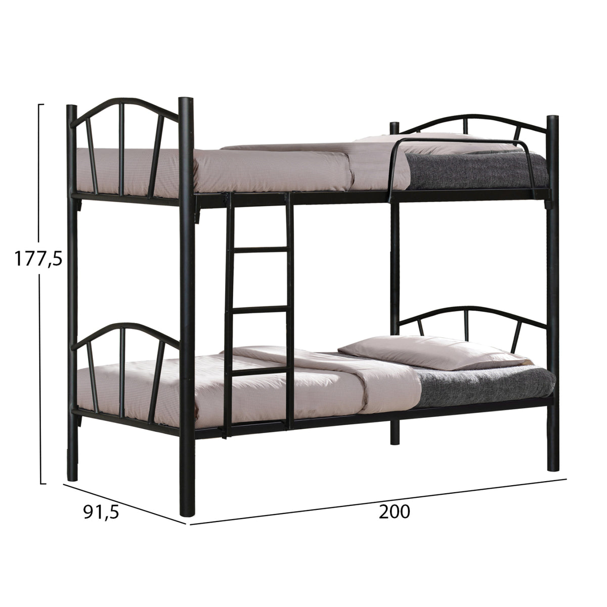 ΚΟΥΚΕΤΑ ΚΡΕΒΑΤΙ ΜΕΤΑΛΛΙΚΗ FLOOR 90x190 εκ.