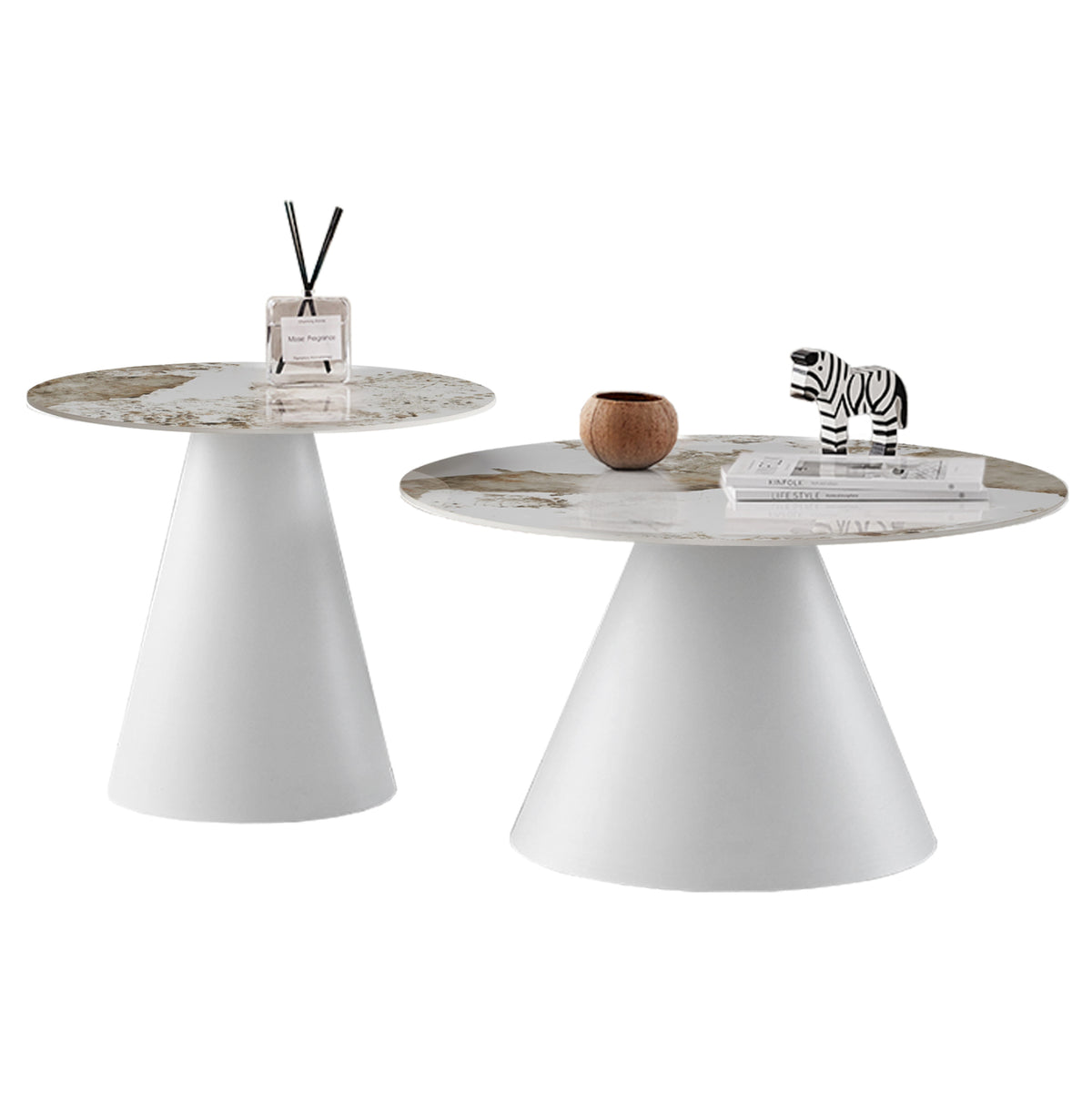 stamatis-center-sc-3358084332-1 ΣΕΤ 2 ΤΡΑΠΕΖΙΑ ΣΑΛΟΝΙΟΥ RIDGE(X) SINTERED STONE TOPS--ΒΑΣΕΙΣ ΛΕΥΚΕΣ Φ50 & Φ70