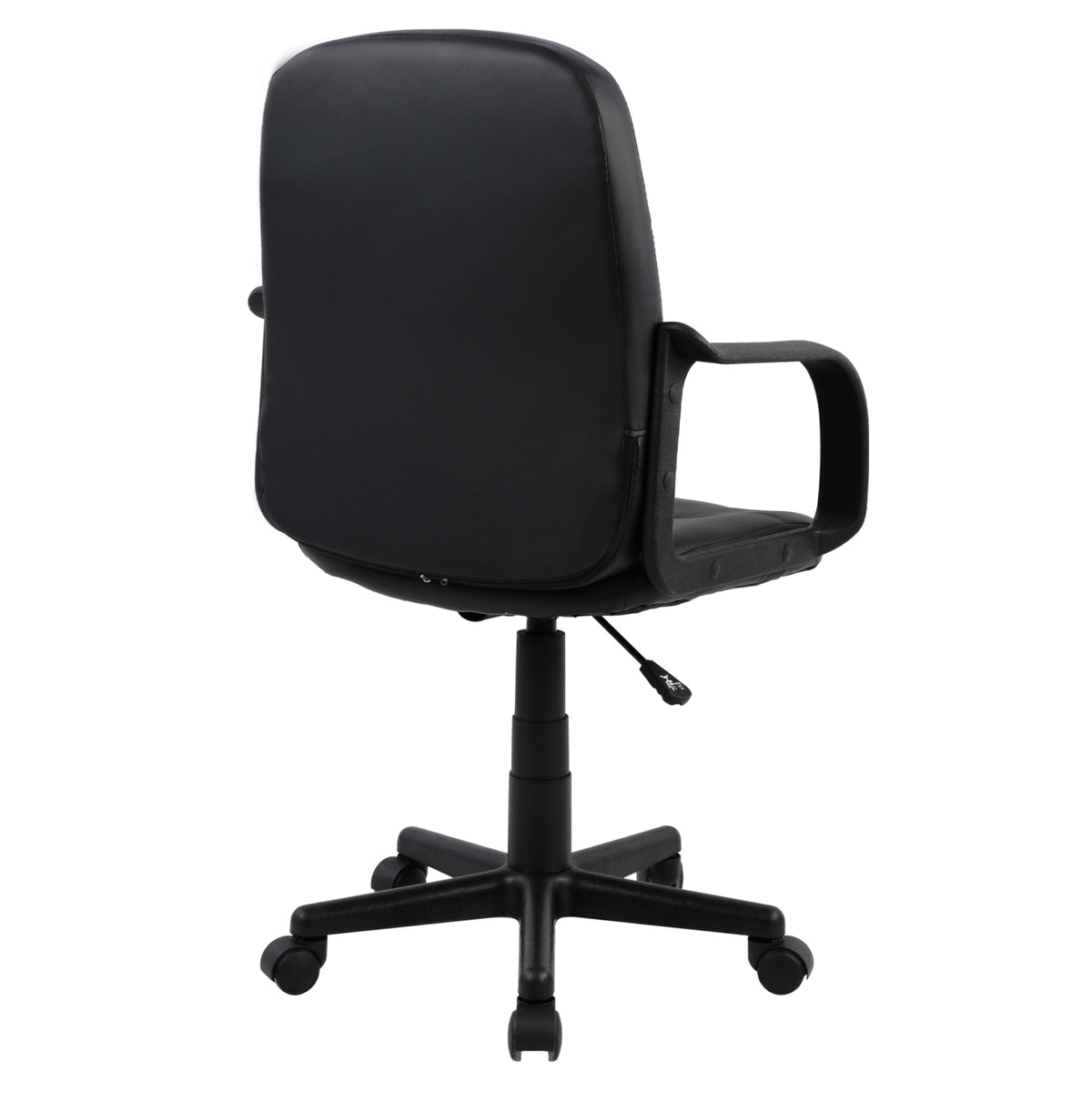 ΚΑΡΕΚΛΑ ΓΡΑΦΕΙΟΥ GRANE ΜΕ ΜΠΡΑΤΣΑ ΜΑΥΡO PU 56,5x50x88-100Υ εκ.
