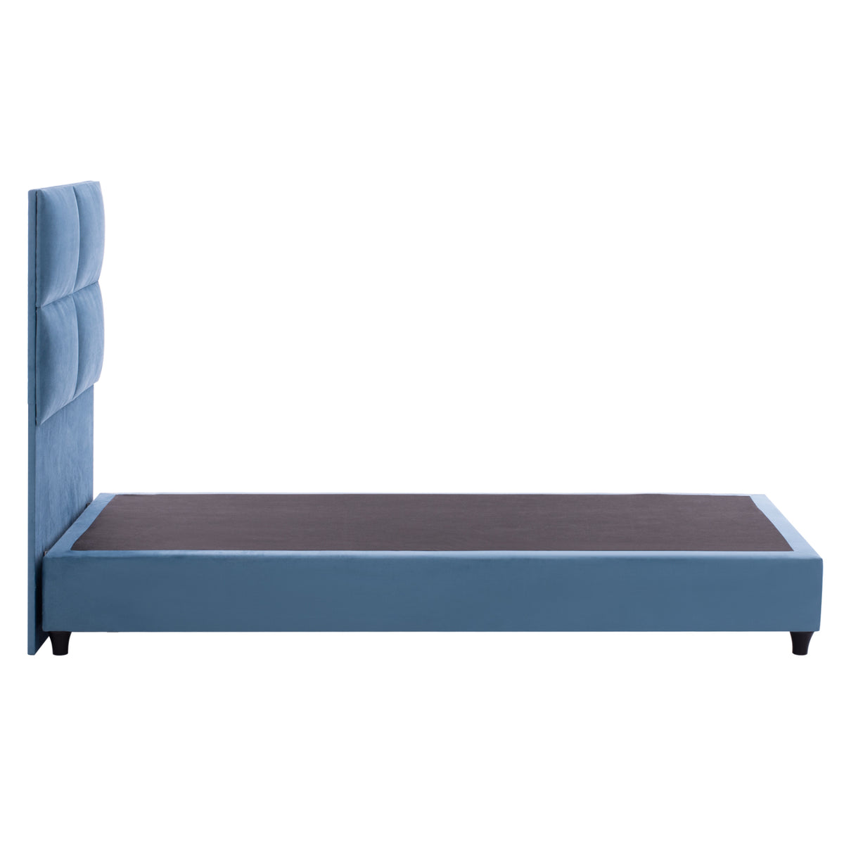 ΚΡΕΒΑΤΙ MILO ΜΠΛΕ ΒΕΛΟΥΔΟ ΓΙΑ ΣΤΡΩΜΑ 90x200 εκ.