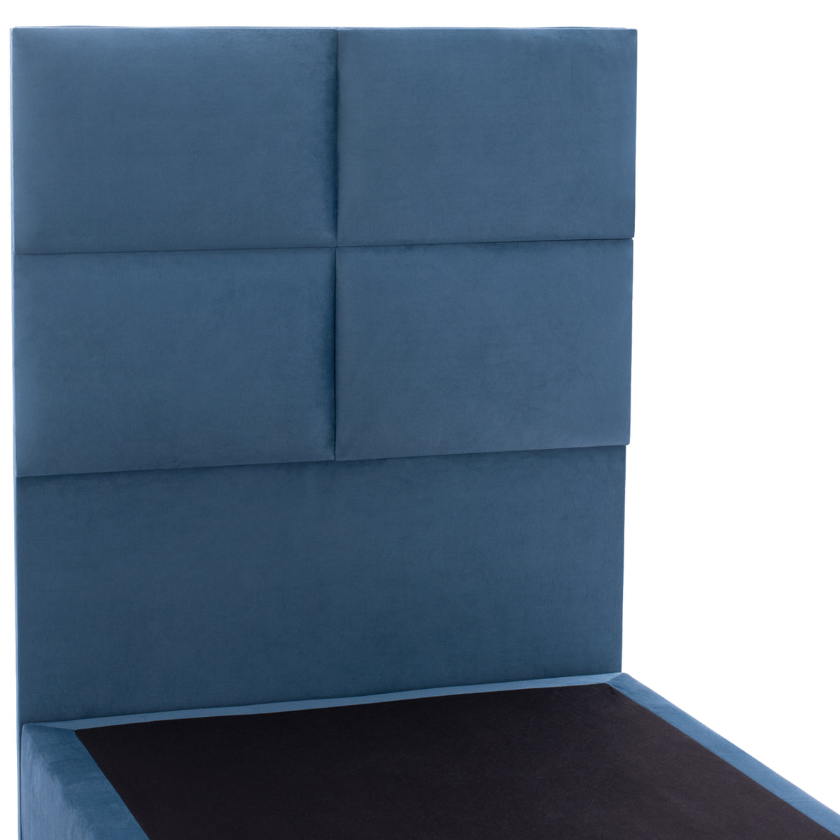 ΚΡΕΒΑΤΙ MILO ΜΠΛΕ ΒΕΛΟΥΔΟ ΓΙΑ ΣΤΡΩΜΑ 90x200 εκ.