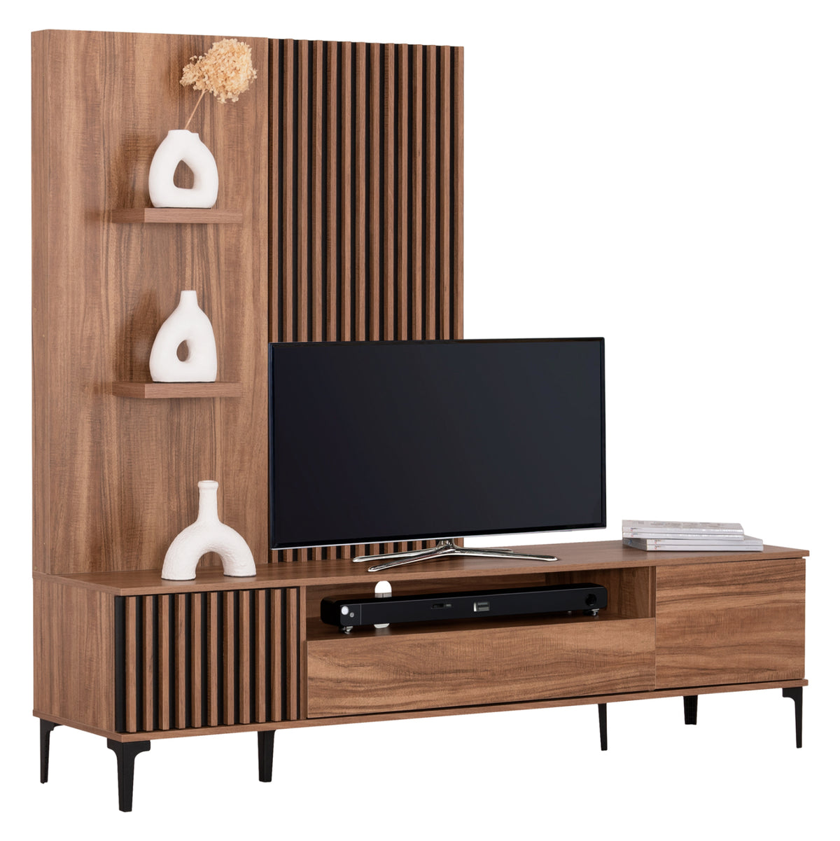 stamatis-center-sc-4b799db014-1 ΣΥΝΘΕΣΗ ΤΗΛΕΟΡΑΣΗΣ ΣΕΙΡΑ HARRY ΜΕΛΑΜΙΝΗ ΦΥΣΙΚΟ-ΜΑΥΡΟ 205,5x40x167,5Υεκ