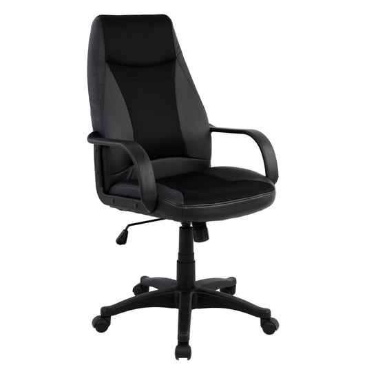 ΚΑΡΕΚΛΑ ΓΡΑΦΕΙΟΥ GAMING SIVIR ΜΕ ΜΑΥΡΟ PU 59x 60x115 εκ.