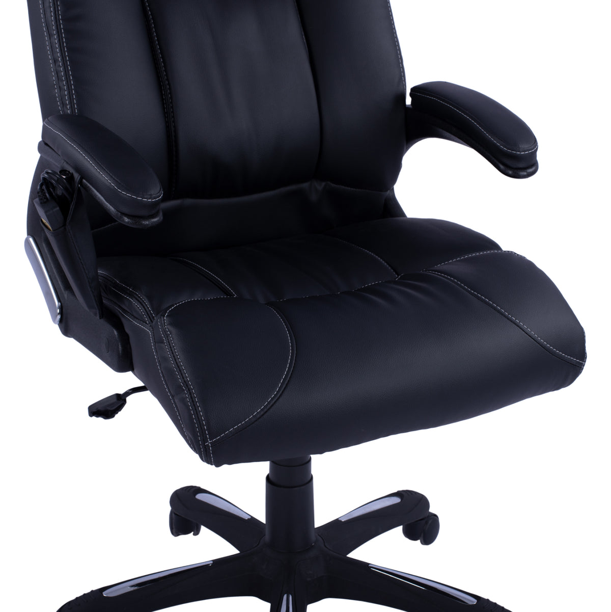 ΚΑΡΕΚΛΑ ΓΡΑΦΕΙΟΥ THORIN ΜΕ MASSAGE ΜΑΥΡΗ HOMEMARKT 62x70x127Y εκ.