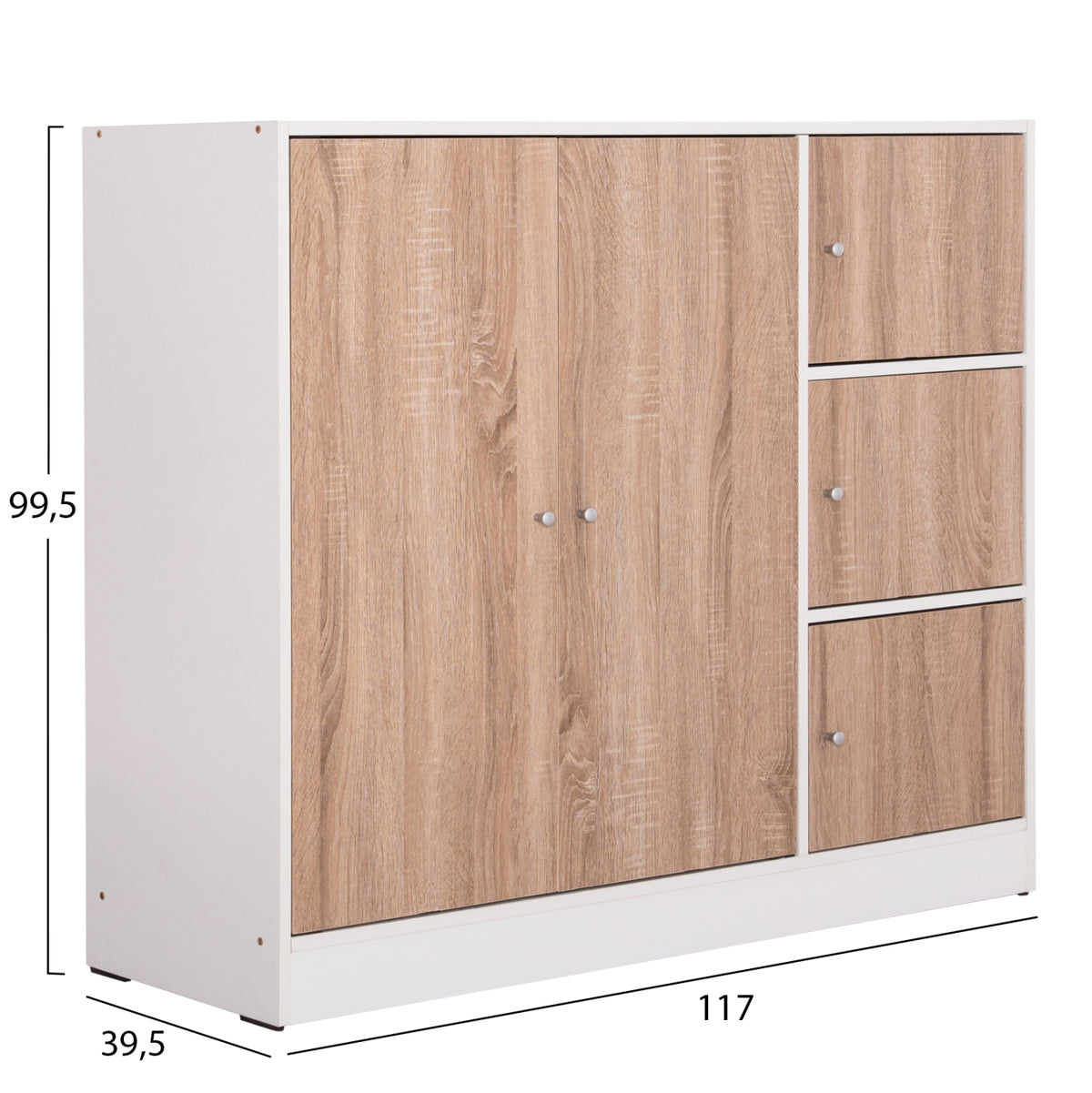 stamatis-center-sc-a053aa5ef1-2 ΝΤΟΥΛΑΠΙ ΜΕ 4 ΑΠΟΘ.ΧΩΡΟΥΣ MATIN SONAMA OAK-ΛΕΥΚΗ ΜΕΛΑΜΙΝΗ 117x39,5x99,5Υεκ