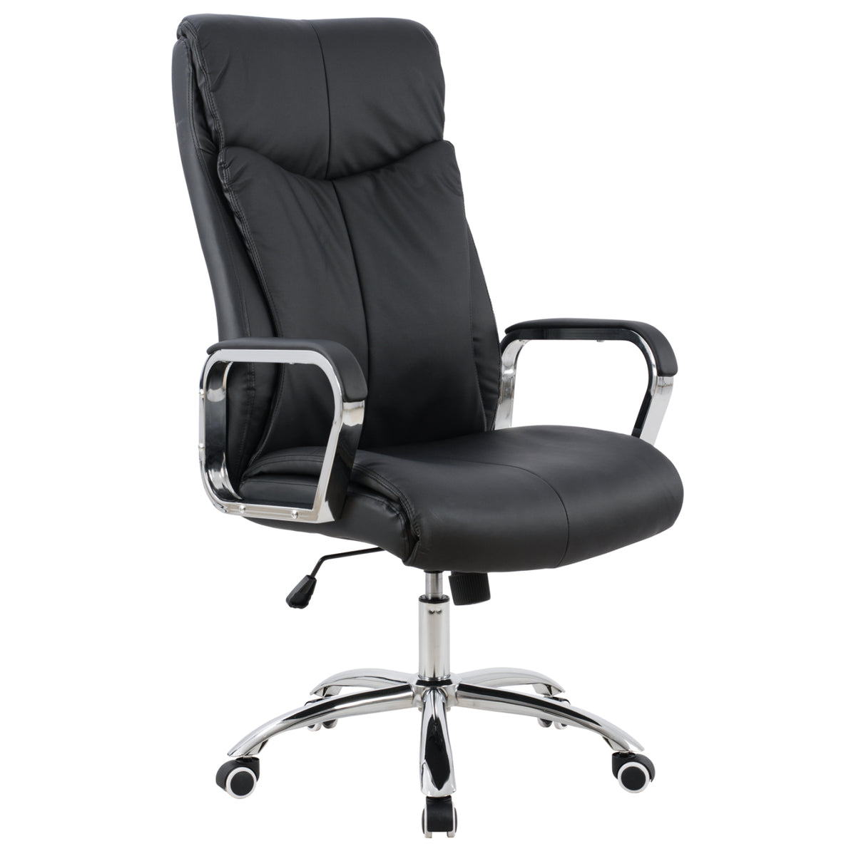 ΚΑΡΕΚΛΑ ΓΡΑΦΕΙΟΥ SHASHI ΜΑΥΡΟ PU 63x80x118-126Υ